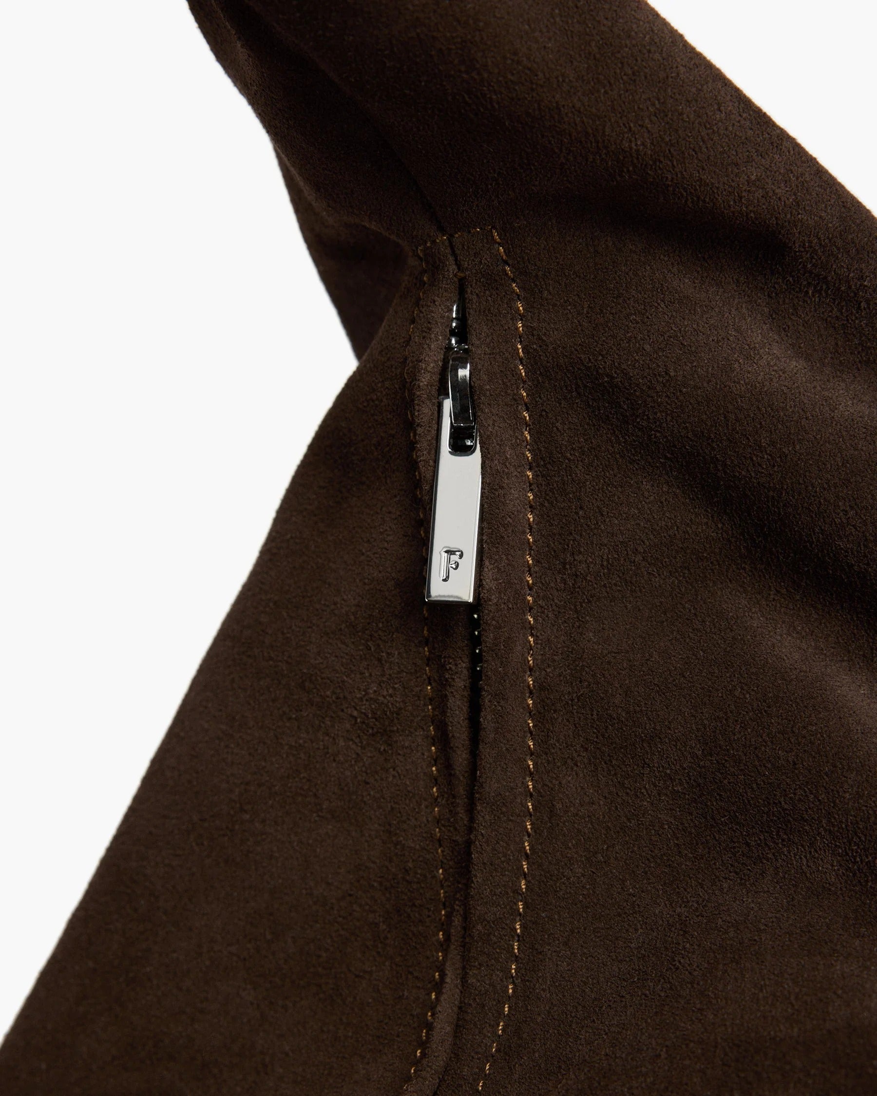 Alva Shoulder Bag Suede Chocolate - Bucano Paris