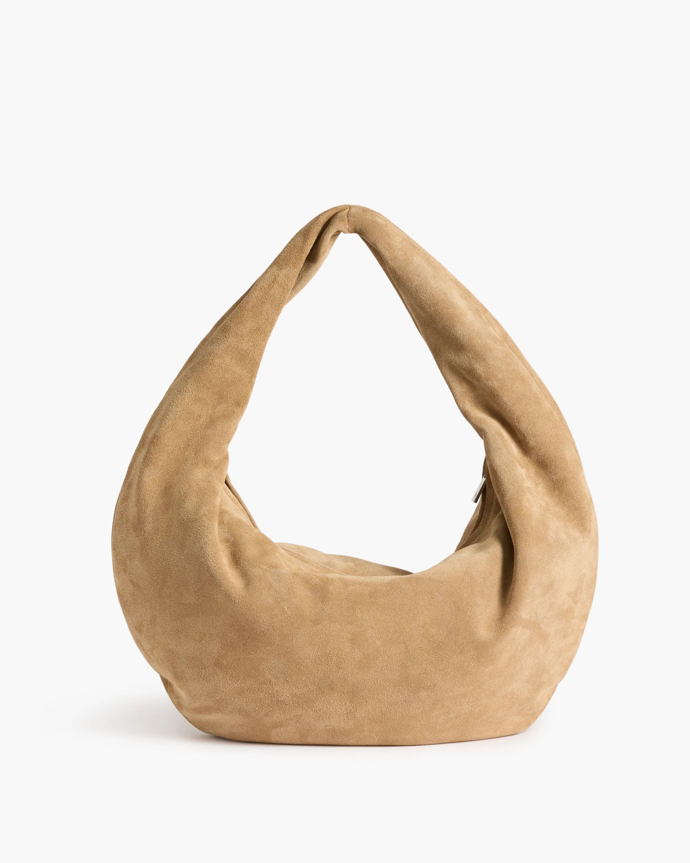 Alva Shoulder Bag Suede Sand - Bucano Paris