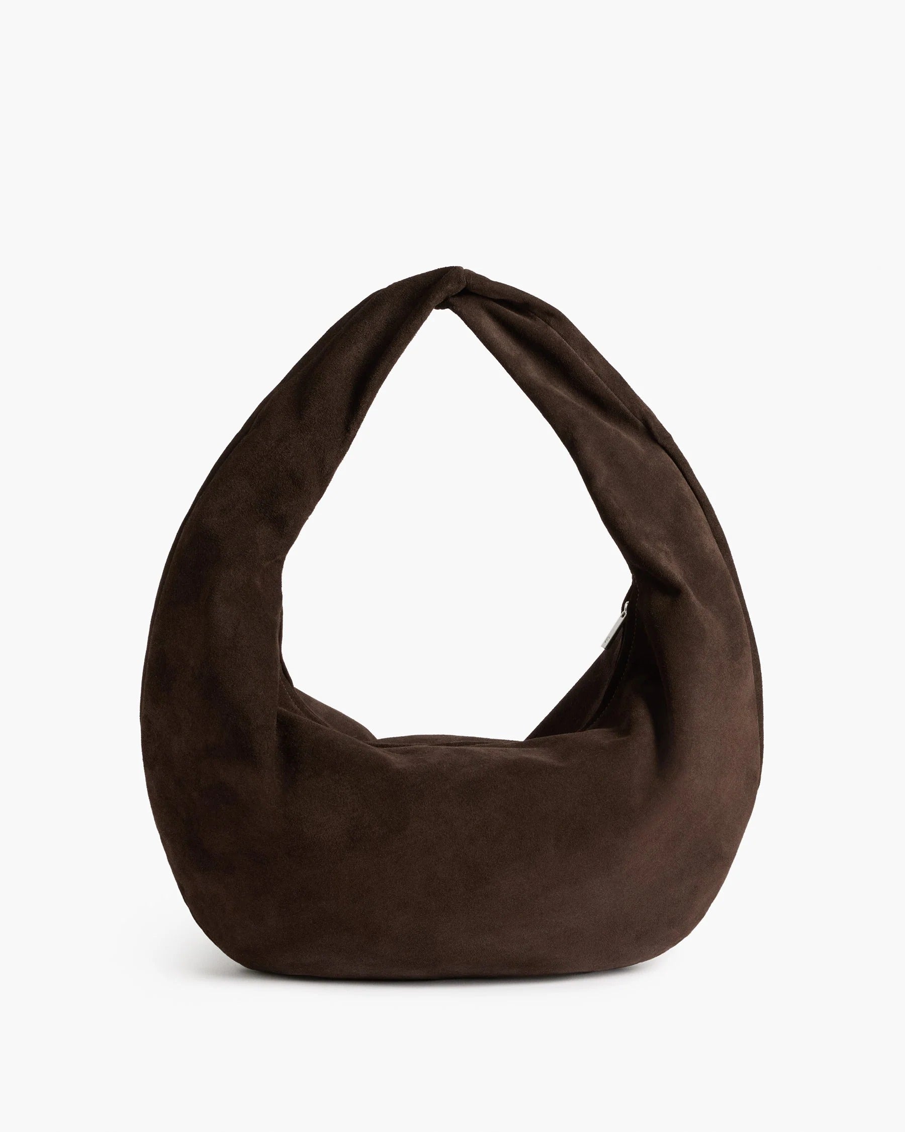 Alva Shoulder Bag Suede Chocolate - Bucano Paris