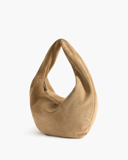Alva Shoulder Bag Suede Sand - Bucano Paris